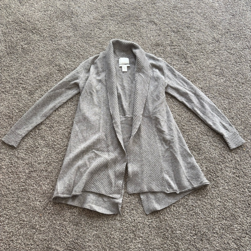 Cynthia Rowley 100% 2-Ply Cashmere Women's US Size Small Open Front Cardigan